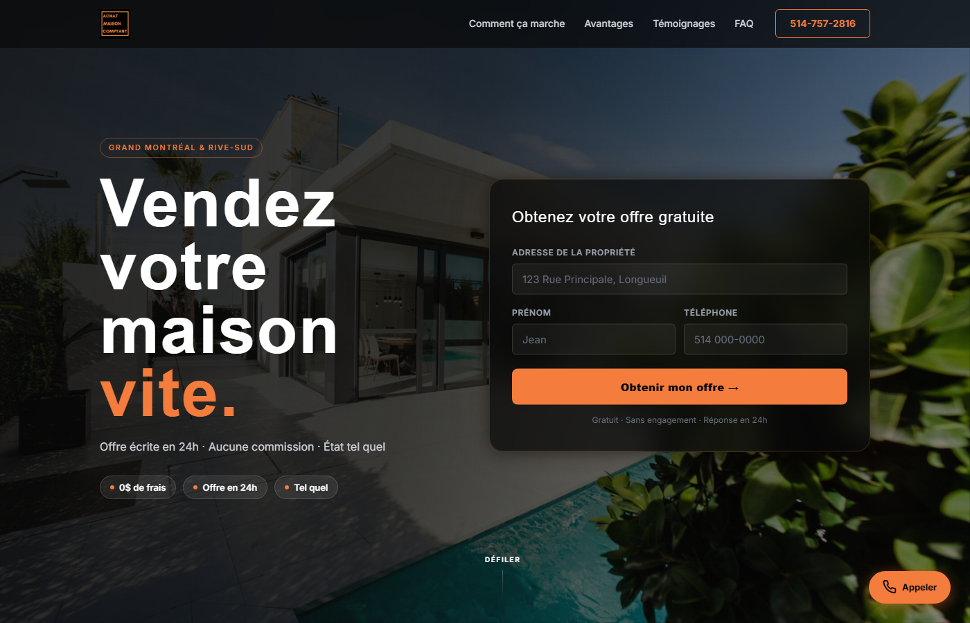 Achat Maison Comptant — achat immobilier